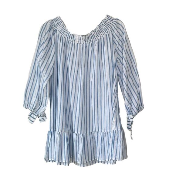 NWT Faithfull Pallais Striped Cotton Boho Beach Summer Dress Cover Up sz. S - Picture 1 of 10